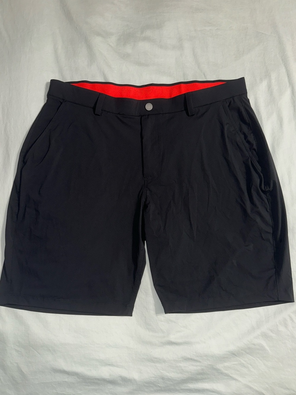 Men's Black Hybrid Shorts 9” inseam- XL